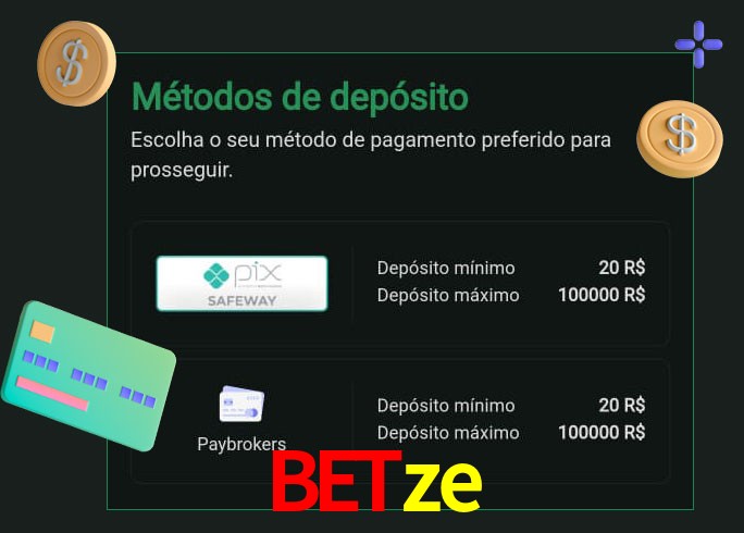 O cassino betze oferece uma grande variedade de métodos de pagamento